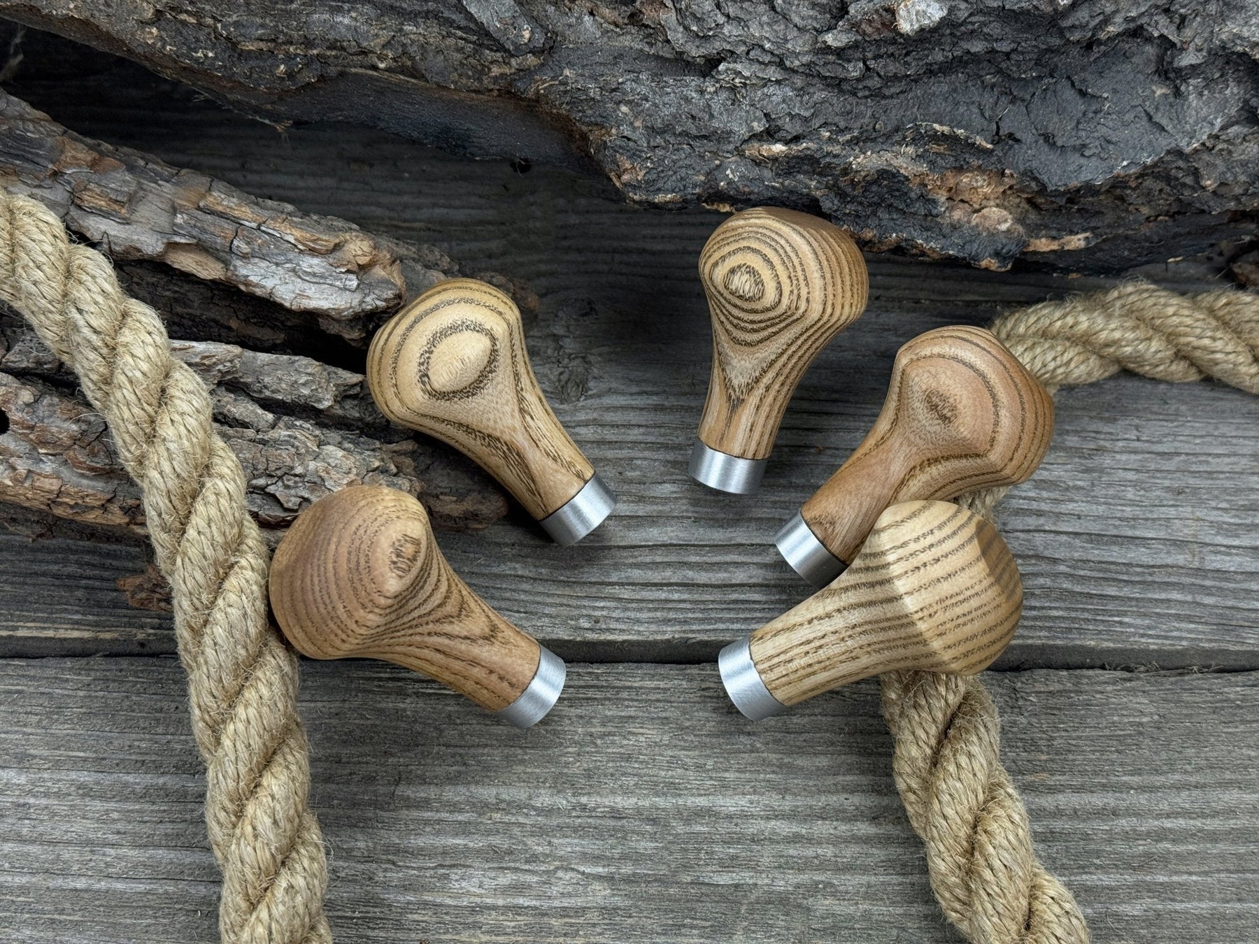 Palm Grip Handles for Wood Carving Tools (Set of 5), 6 cm (2.36 in)