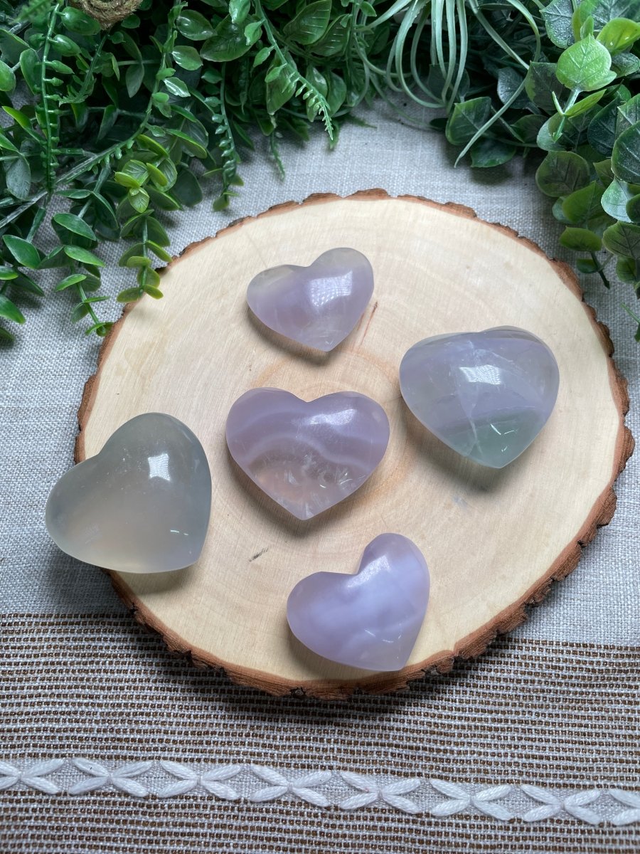 Pastel Fluorite Heart