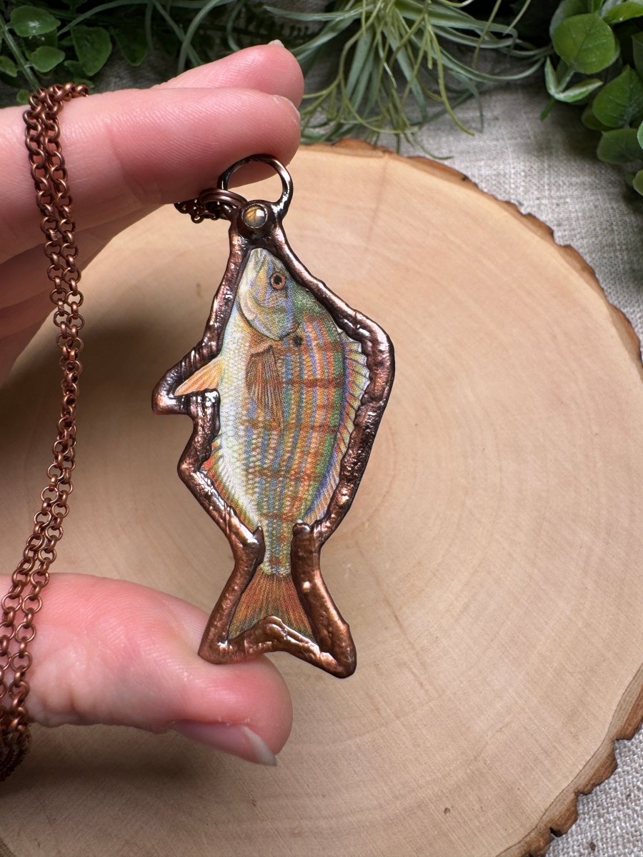 Pinfish and Labradorite Necklace