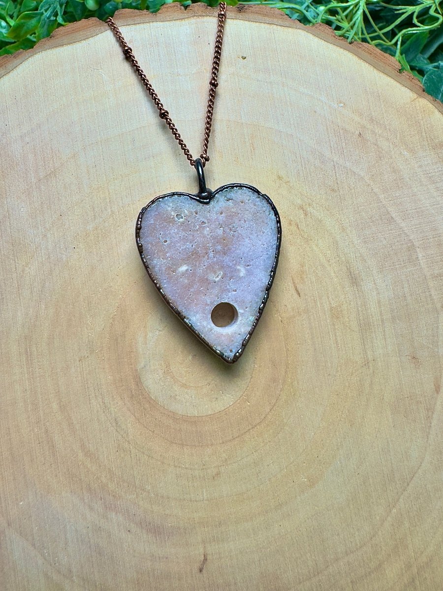 Pink Amethyst Planchette Necklace