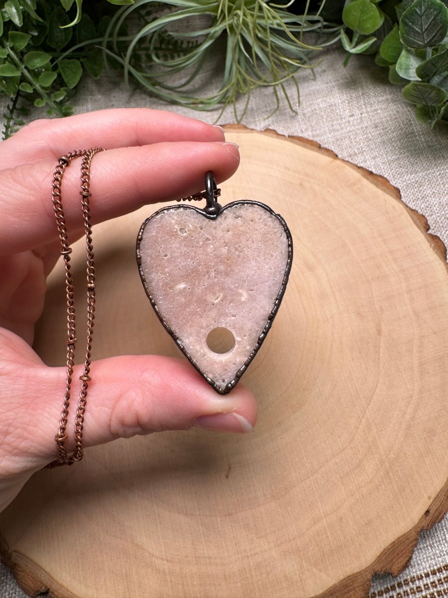 Pink Amethyst Planchette Necklace