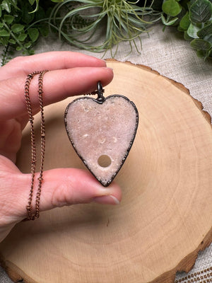 Pink Amethyst Planchette Necklace