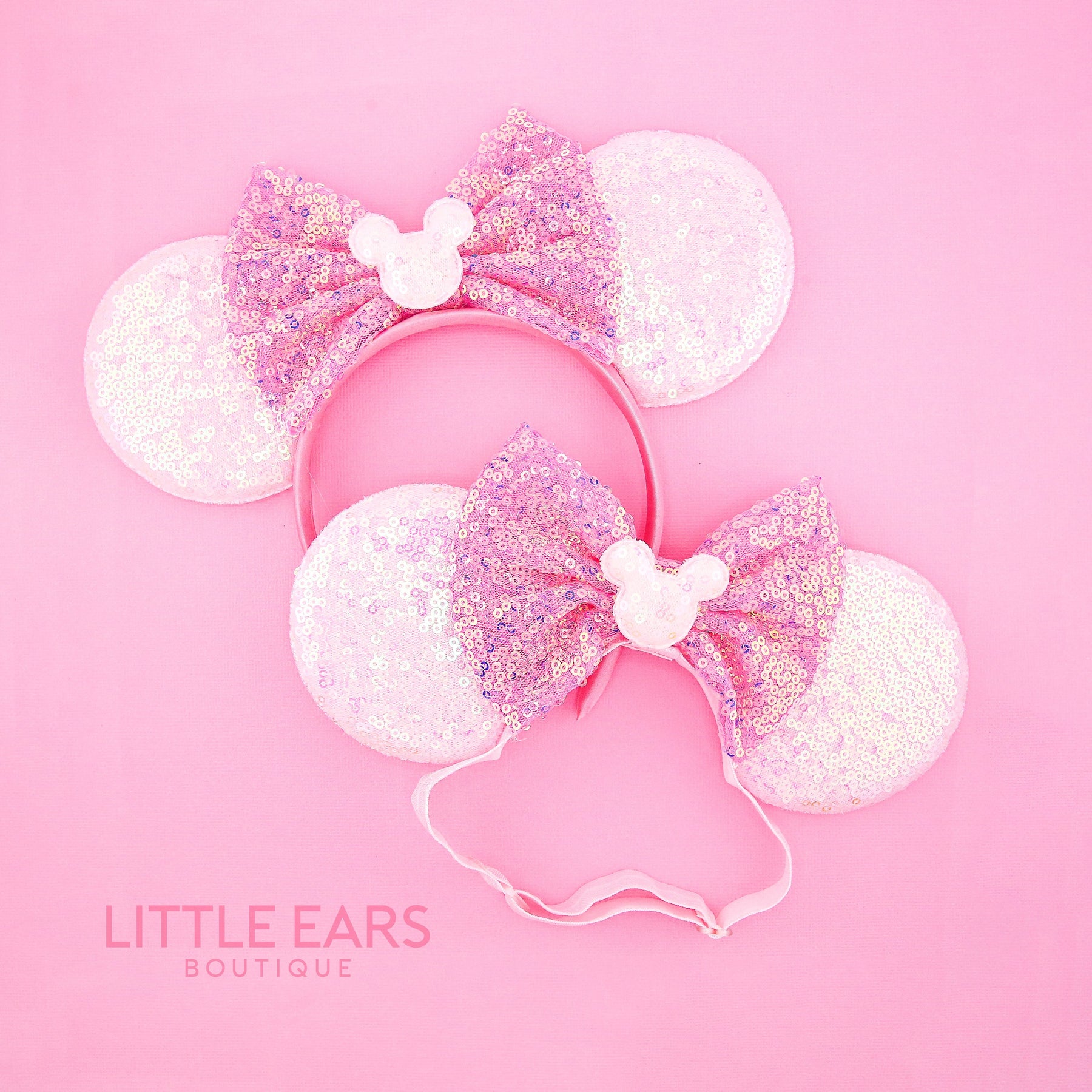 Pink Mommy & Me Mickey Ears