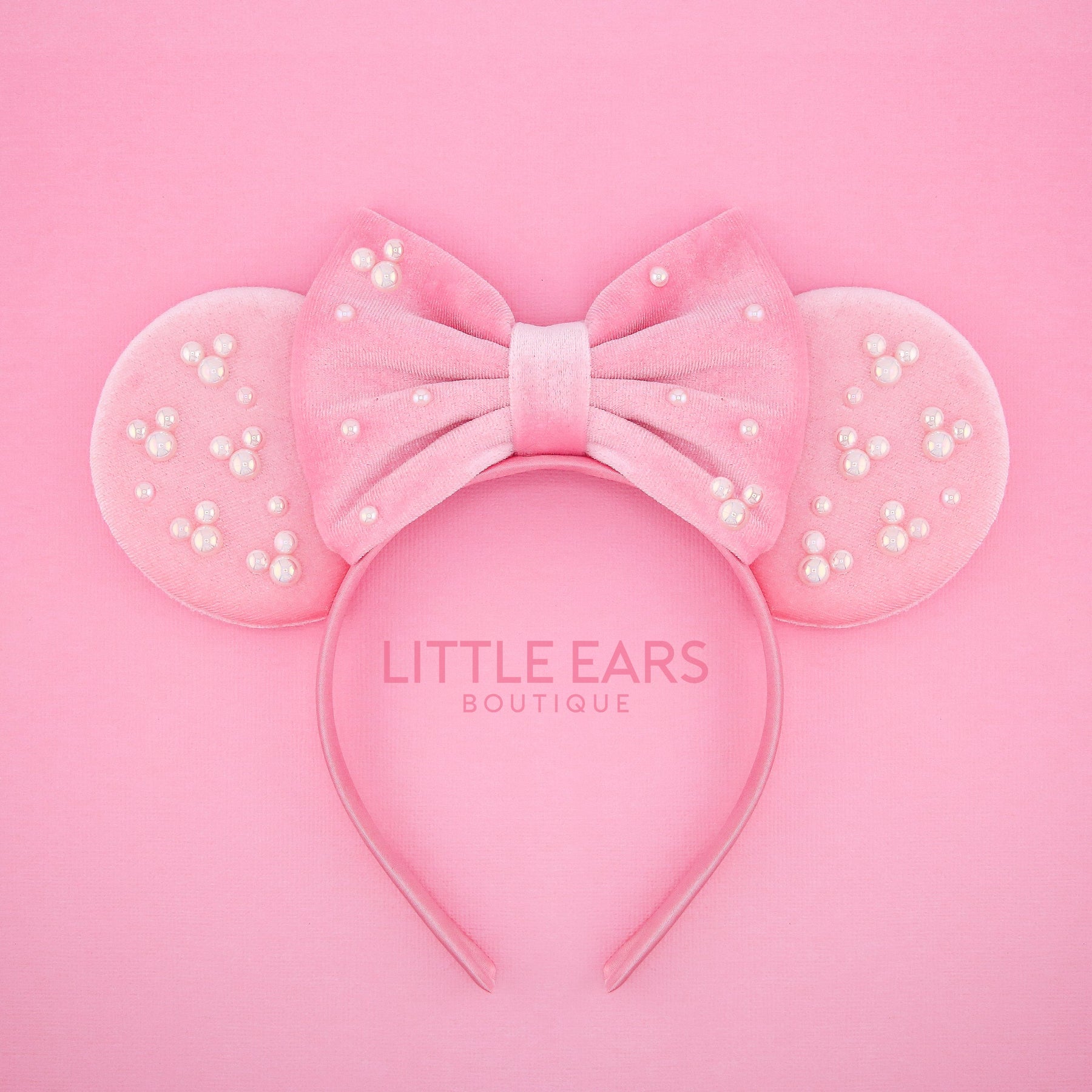 Pink Pearls Mickey Ears