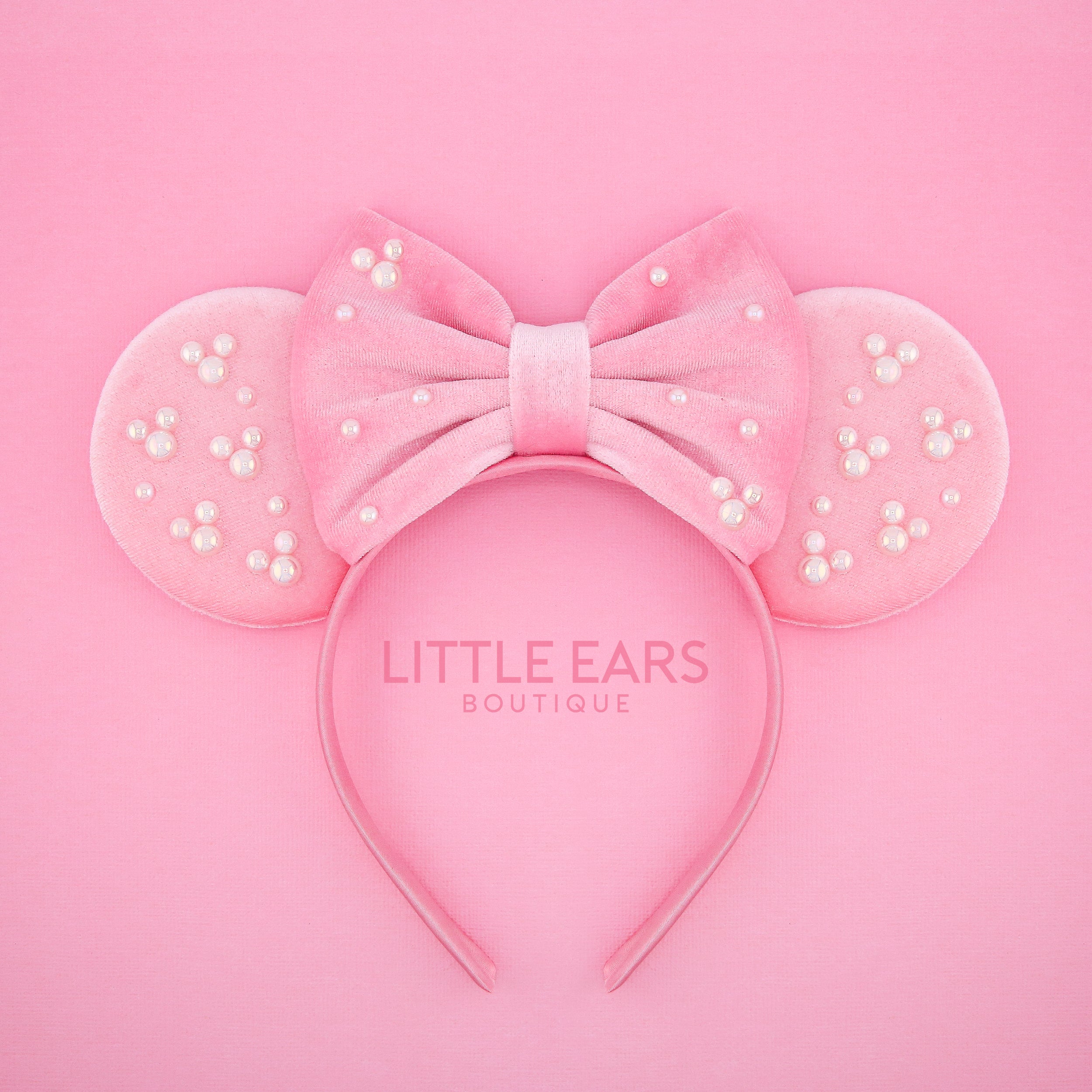 Pink Pearls Mickey Ears
