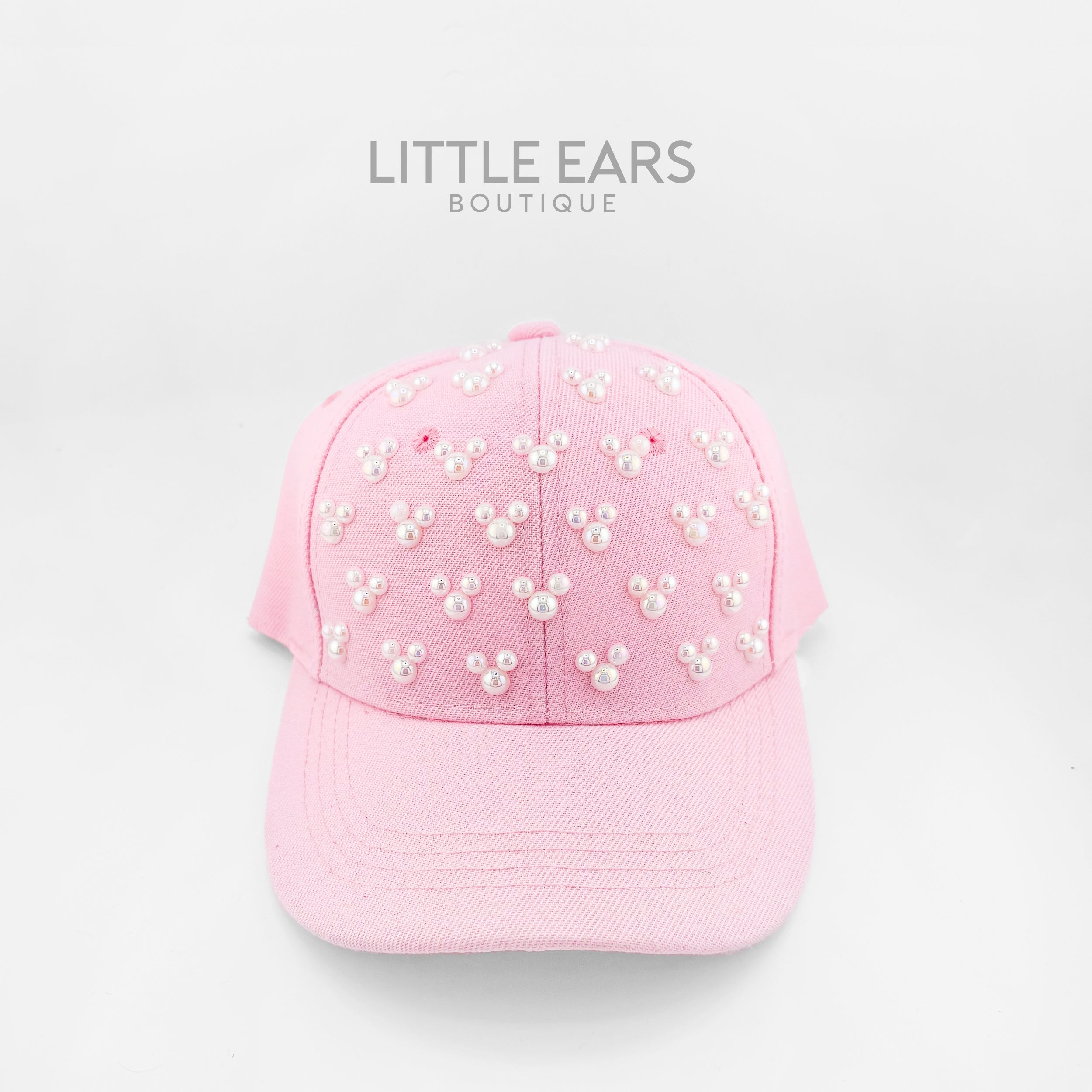 Pink Pearls Mickey Hat