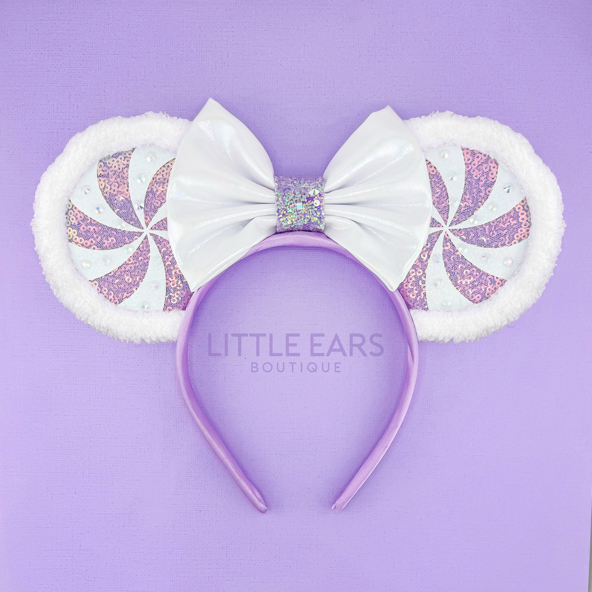 Pink Candycane Mickey Ears