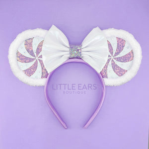 Pink Candycane Mickey Ears