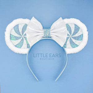 Pink Candycane Mickey Ears