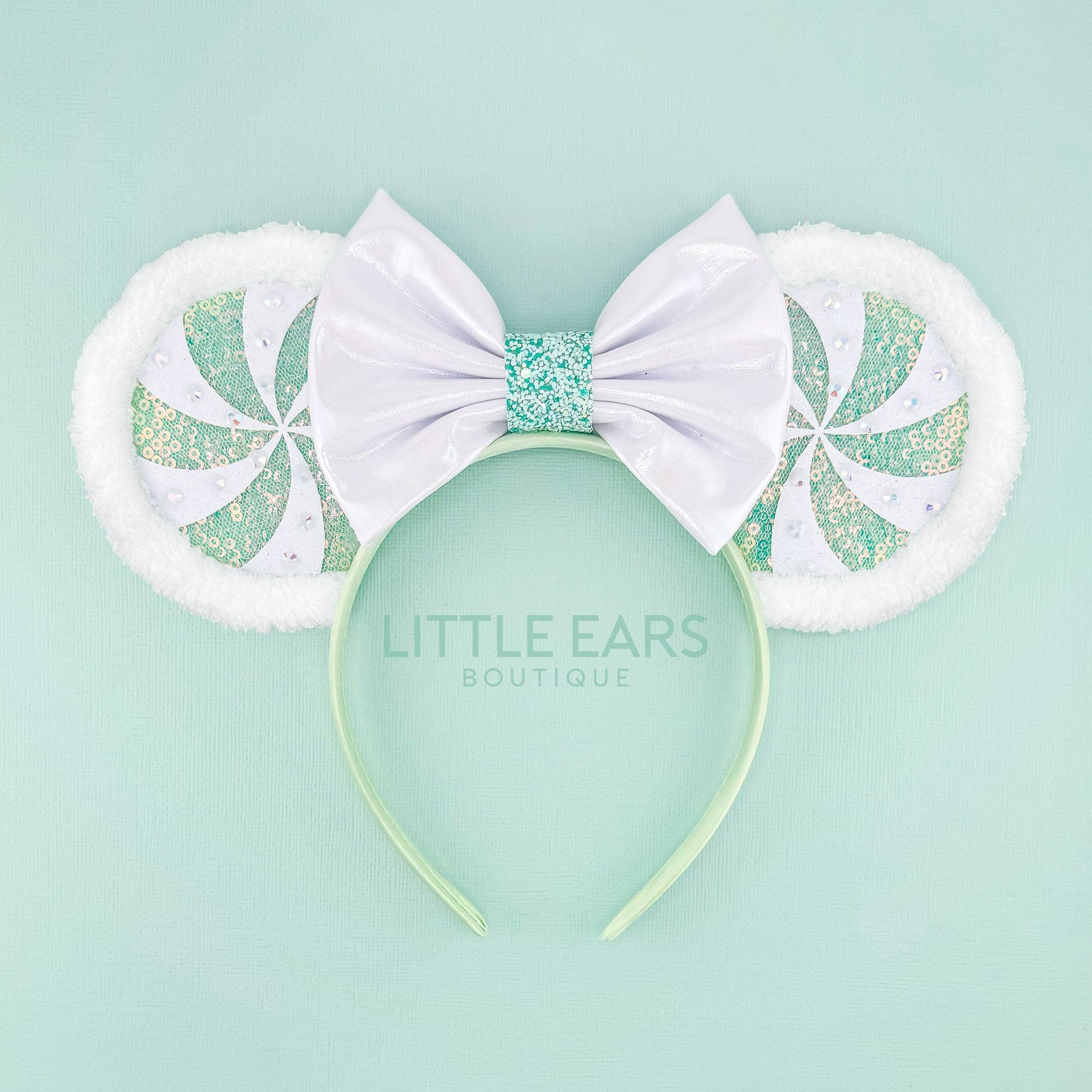 Pink Candycane Mickey Ears
