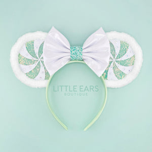 Pink Candycane Mickey Ears