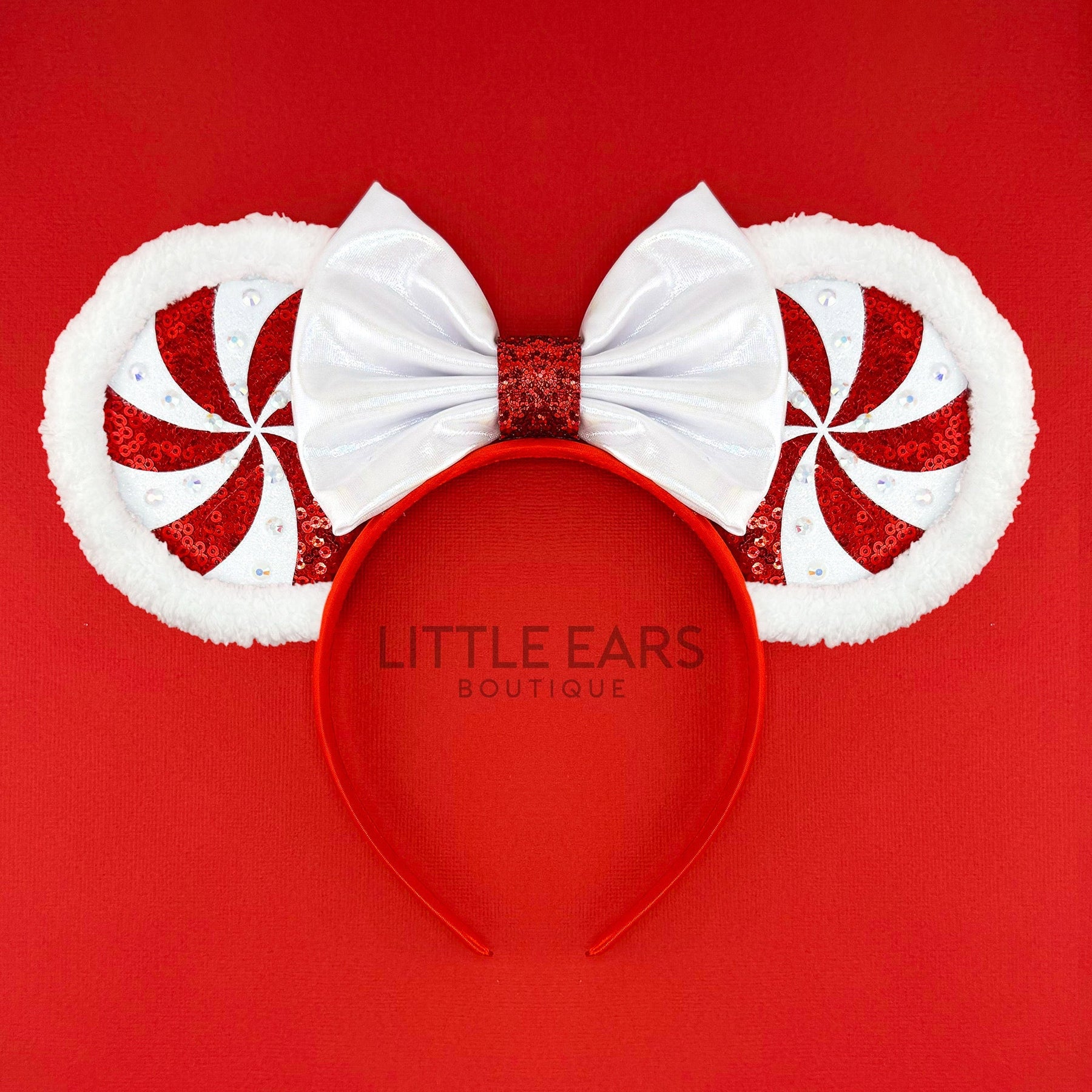 Pink Candycane Mickey Ears