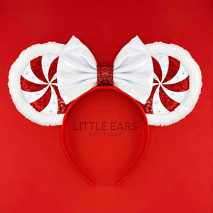 Pink Candycane Mickey Ears