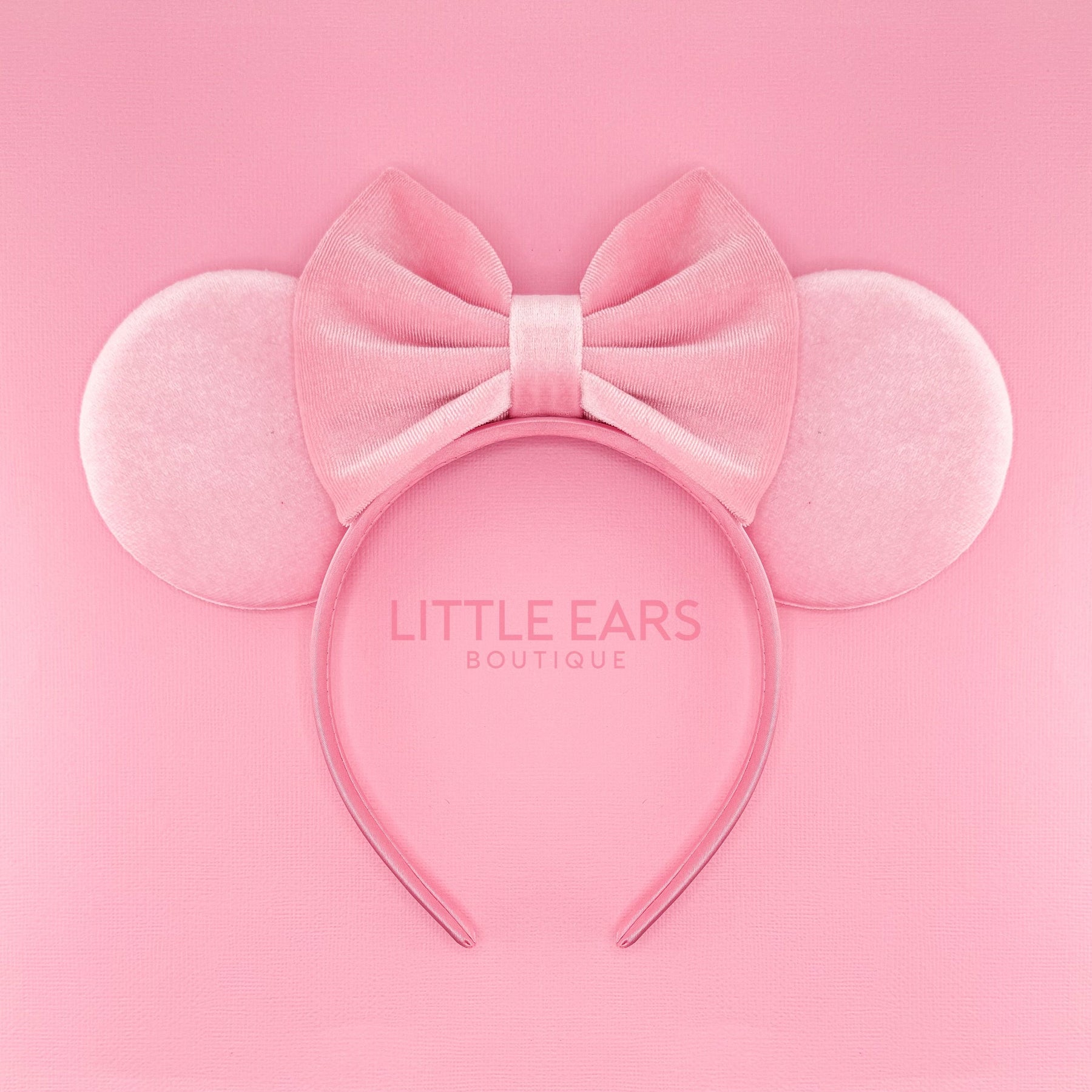 Pink Velvet Mommy & Me Mickey Ears