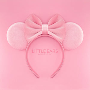 Pink Velvet Mommy & Me Mickey Ears