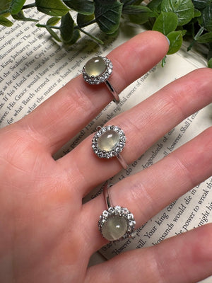 Prehnite Adjustable Ring
