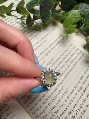 Prehnite Adjustable Ring