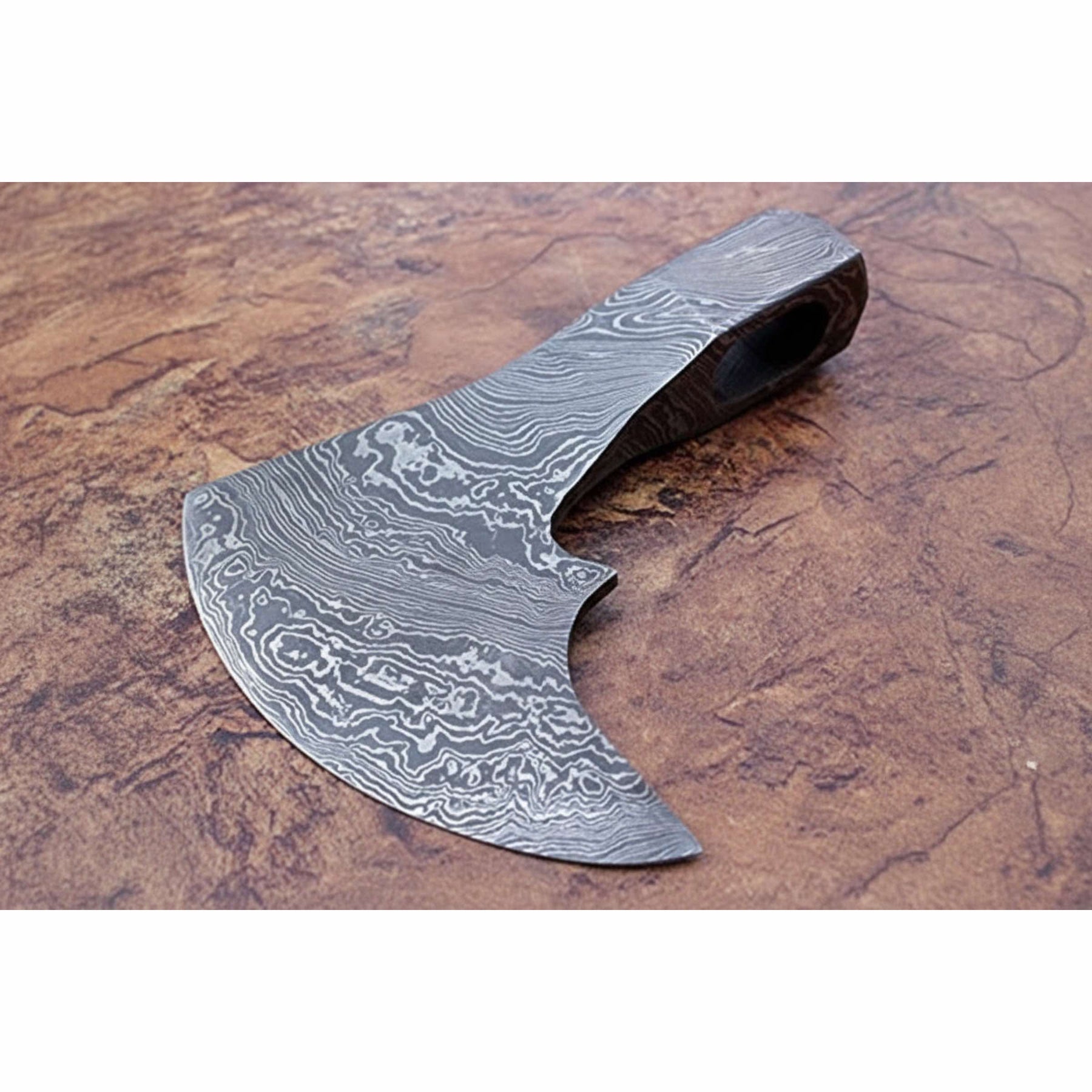 Historic Norse Skeggøx Bearded Axe Head — Traditional Pattern-Welded Forging