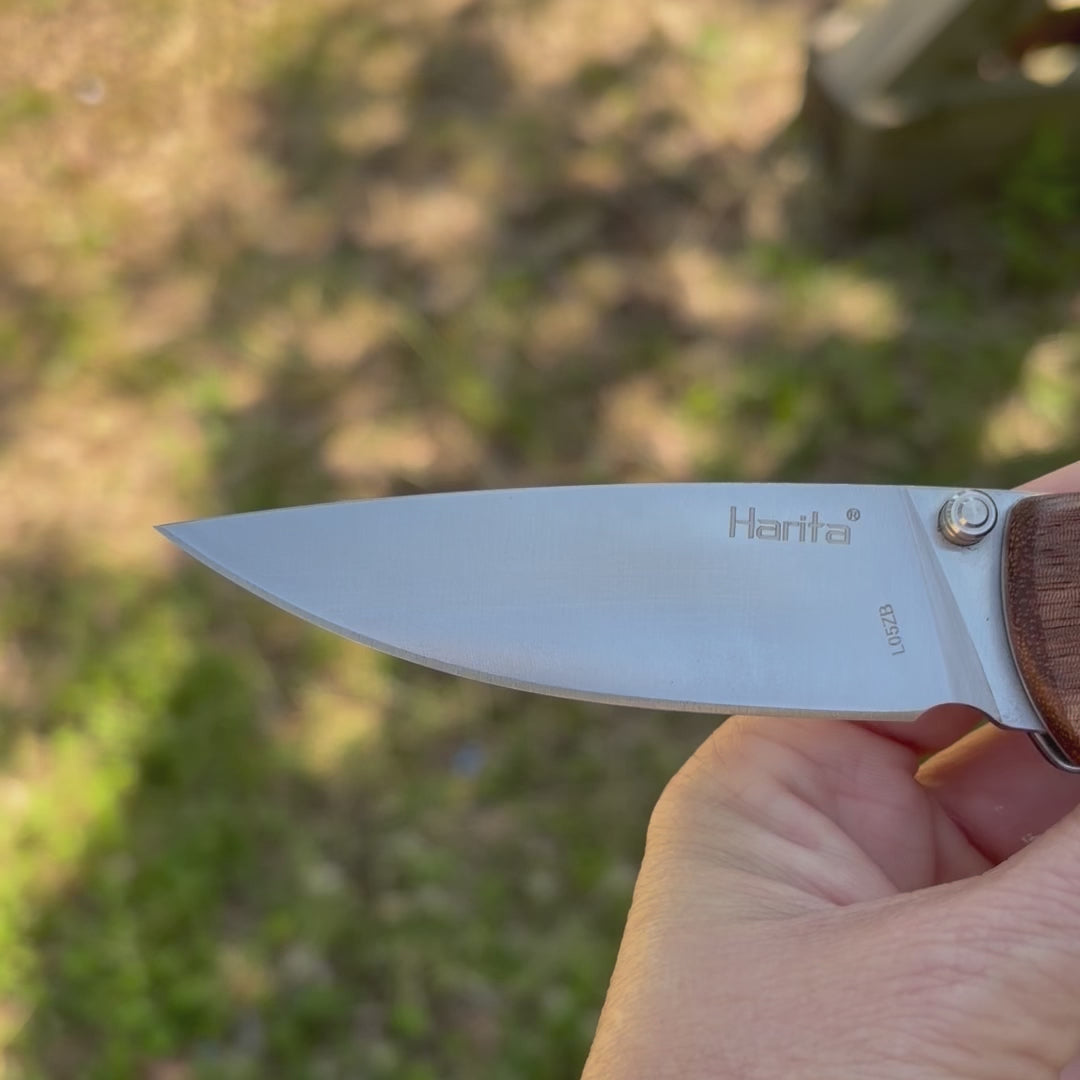 Personalized Engraved Wood Handle Pocket Knife