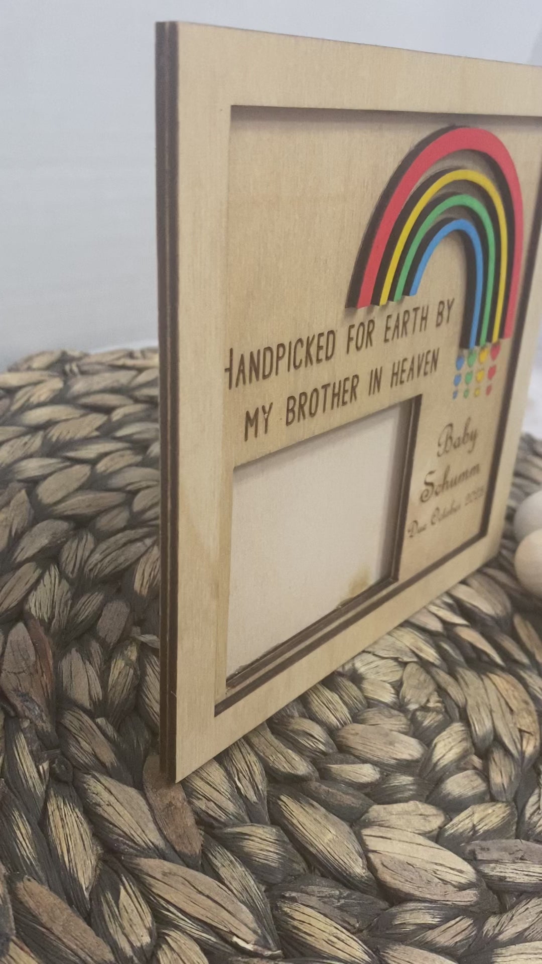 Rainbow Baby Ultrasound Frame