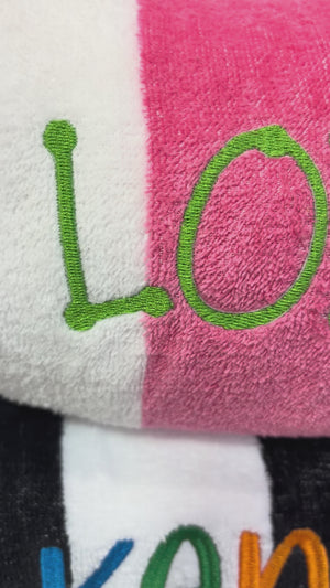 Personalized Embroidered Beach Towel