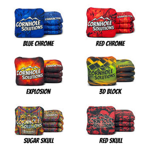 Pro Character Series Cornhole Bags - Regulation 6"x6" - Set of 4 - Patterns