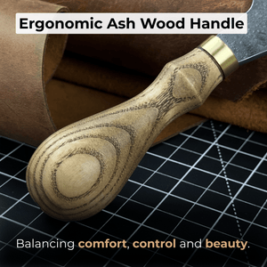 Professional Leather Crafting Half Round Knife, 10.5 cm (4.1 inches)