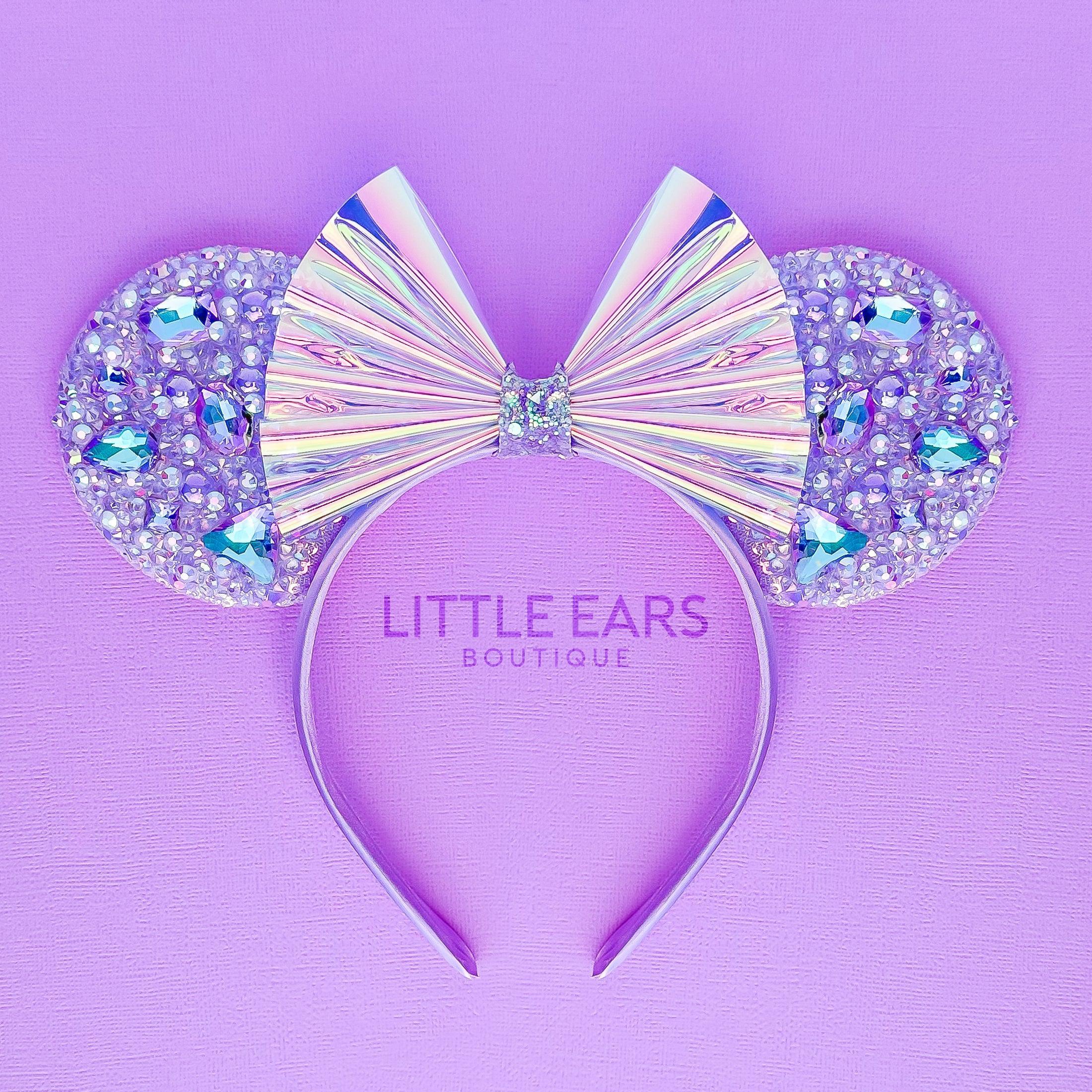 Purple Iridescent Sparkle Mickey Ears