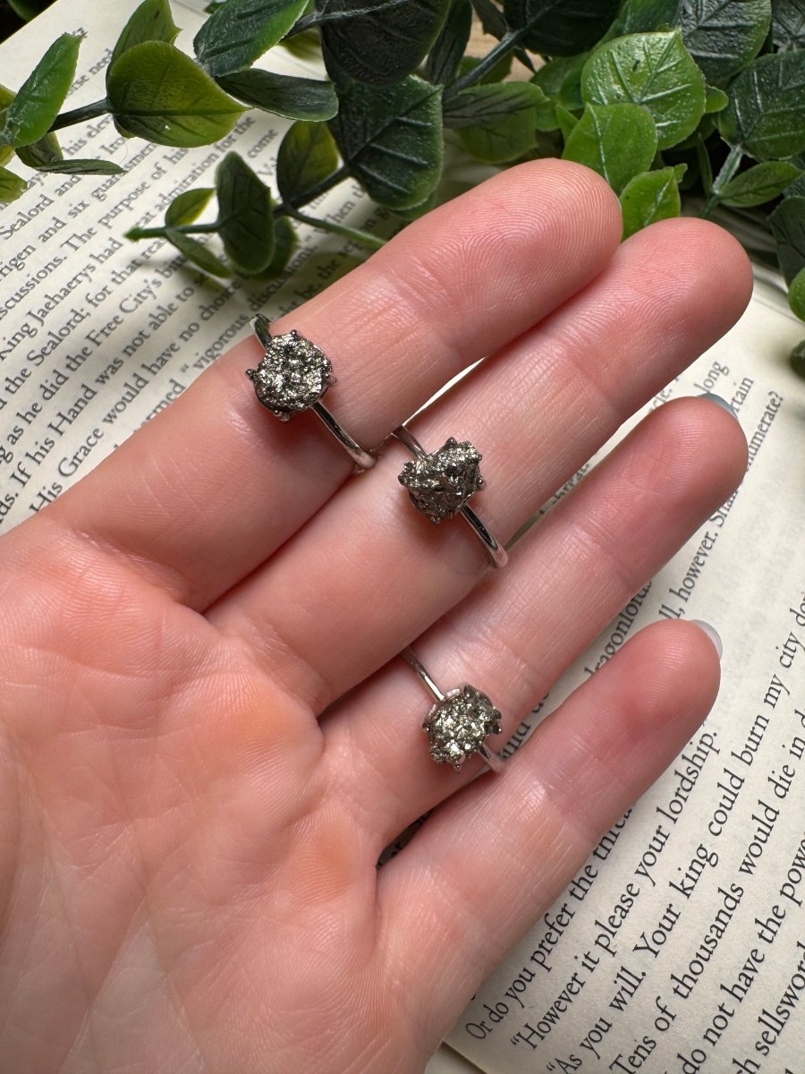 Pyrite Adjustable Ring