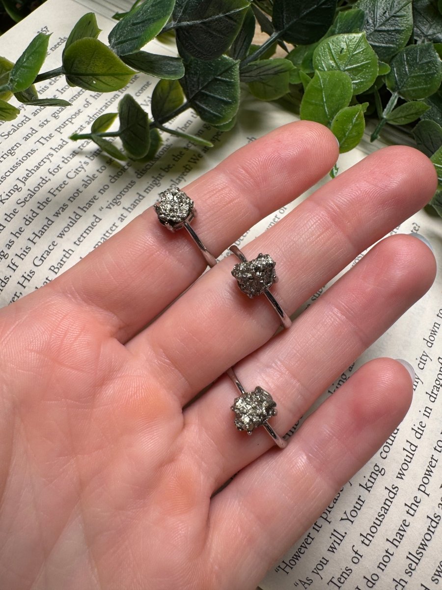 Pyrite Adjustable Ring