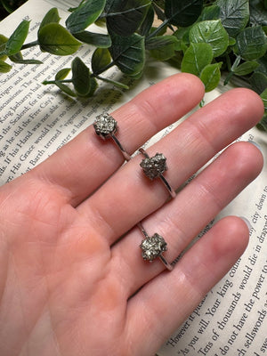 Pyrite Adjustable Ring