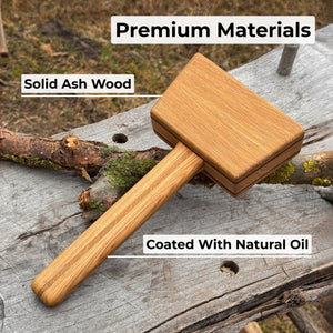 Quiet 23 oz Wooden Mallet (Mallet Tool)