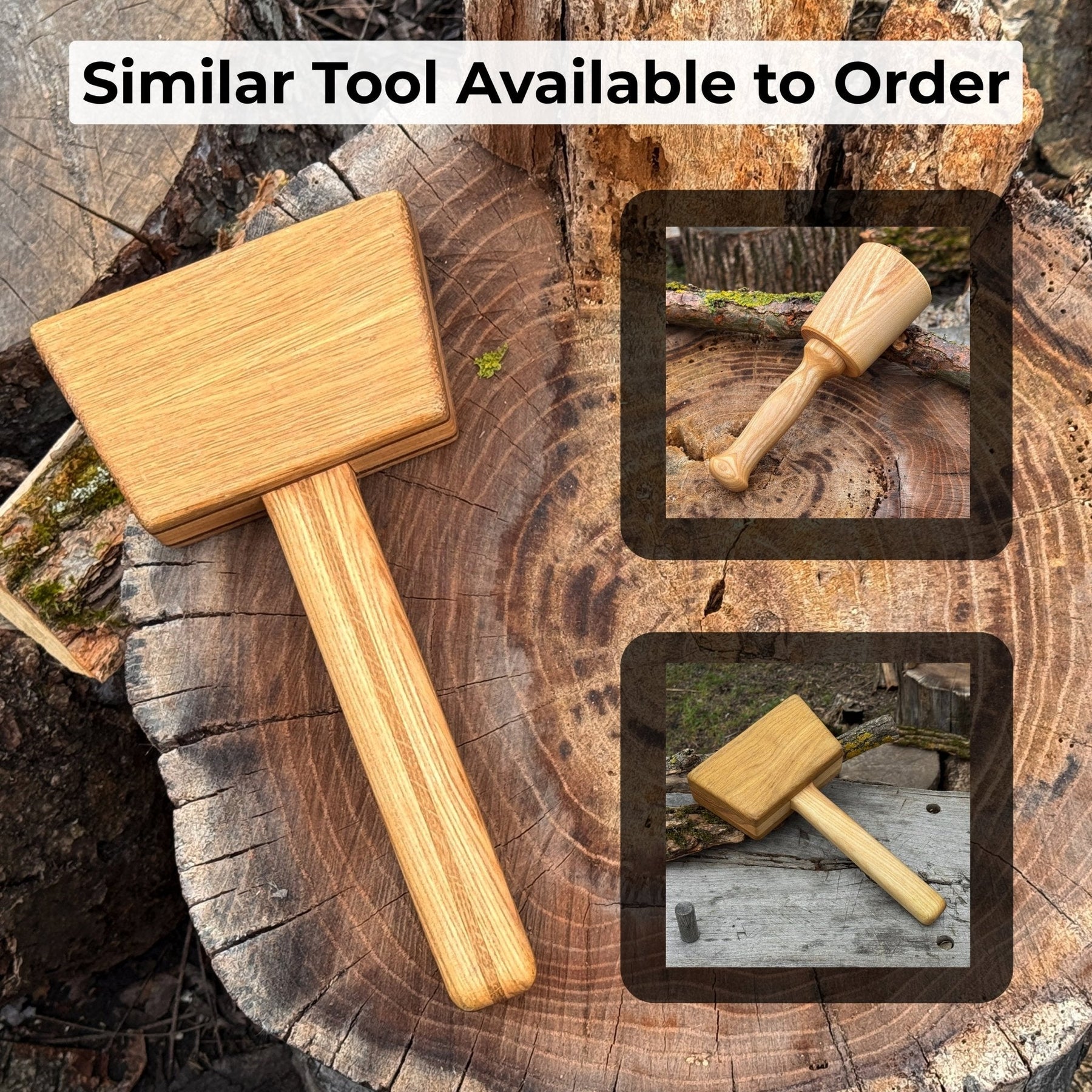 Quiet 23 oz Wooden Mallet (Mallet Tool)