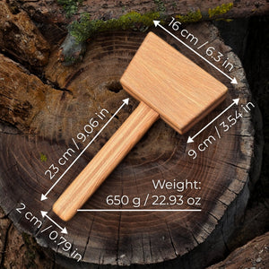 Quiet 23 oz Wooden Mallet (Mallet Tool)