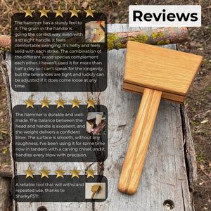 Quiet 23 oz Wooden Mallet (Mallet Tool)