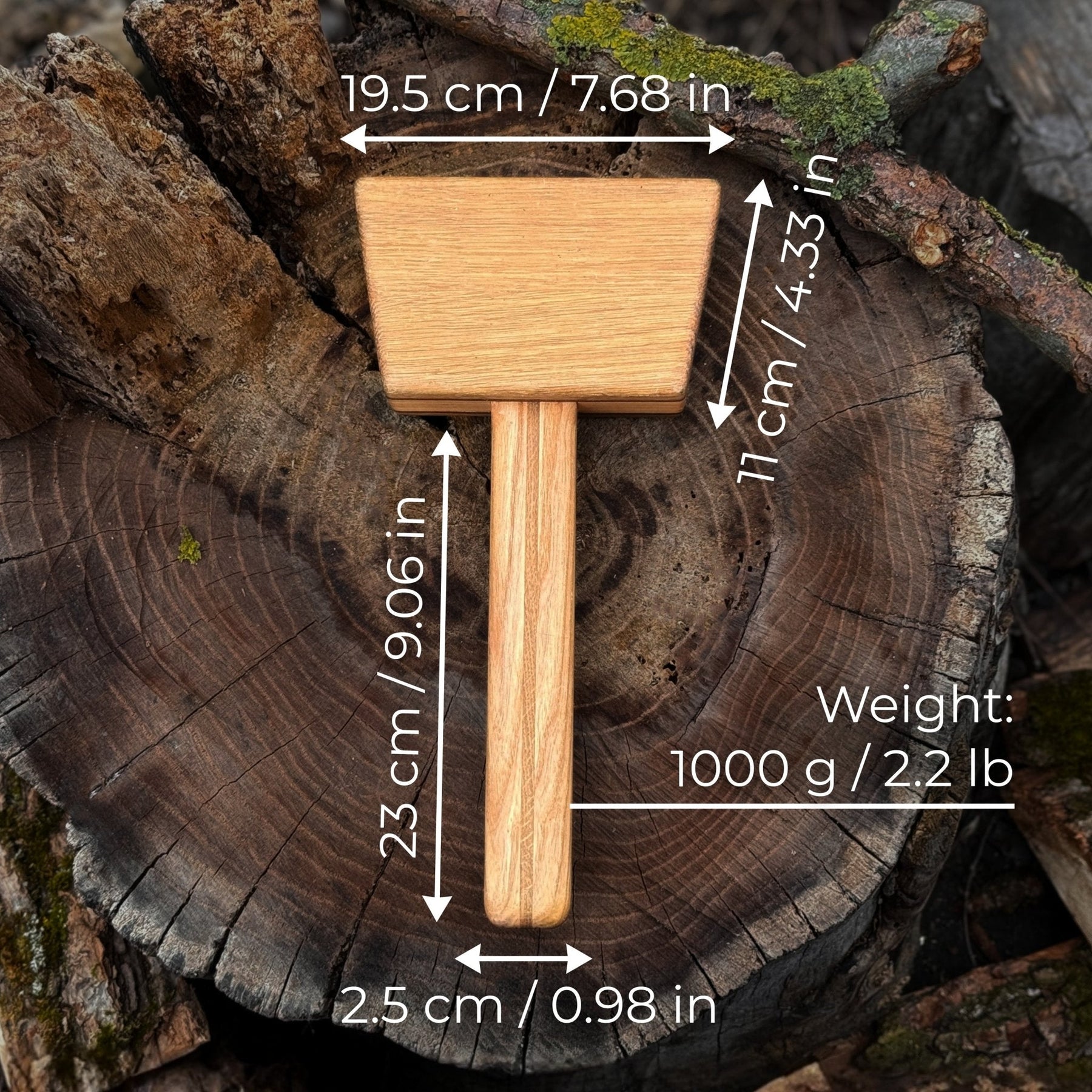 Quiet 35 oz Wooden Mallet (Mallet Tool)