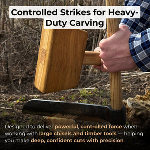 Quiet 35 oz Wooden Mallet (Mallet Tool)