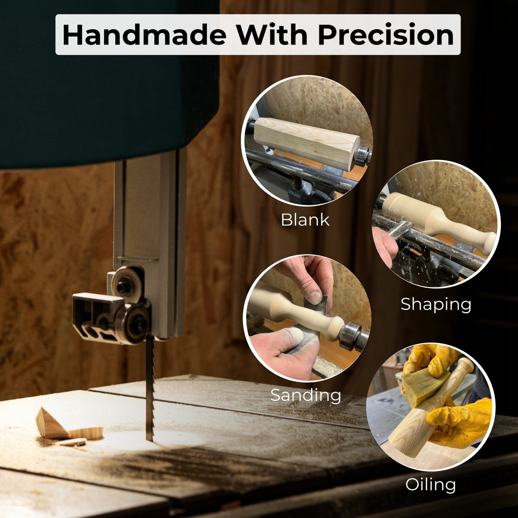 Quiet 7 oz. Wooden Mallet (Mallet Tool)
