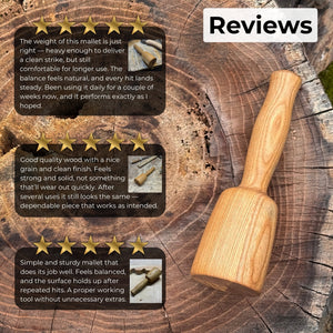 Quiet 7 oz. Wooden Mallet (Mallet Tool)