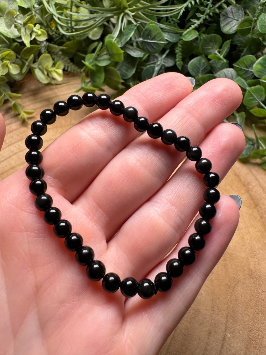 Rainbow Obsidian Beaded Bracelet with 6mm Beads