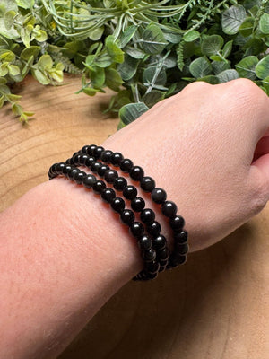 Rainbow Obsidian Beaded Bracelet with 6mm Beads