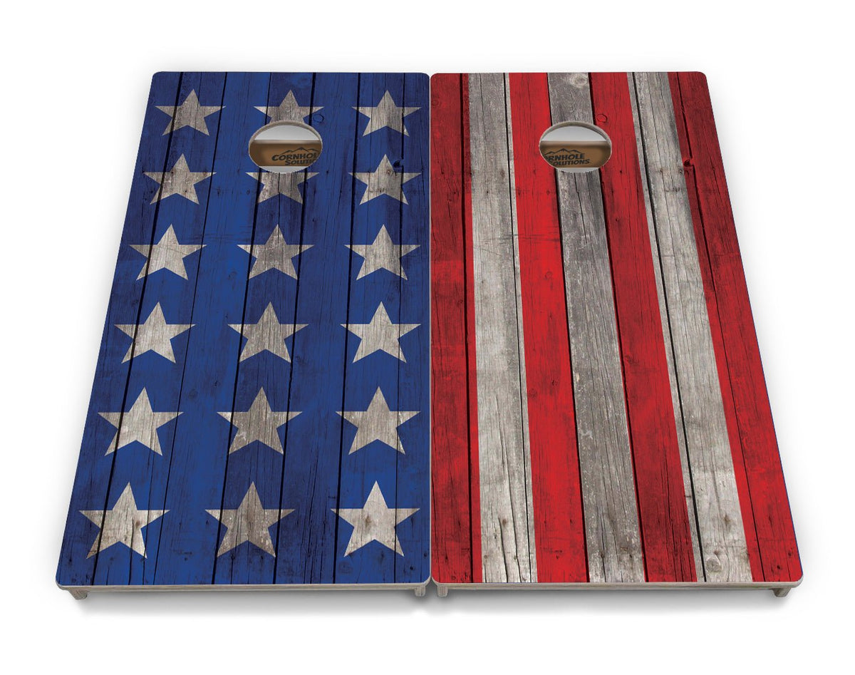 Colorful Stars & Stripes Cornhole Boards – Tournament Series