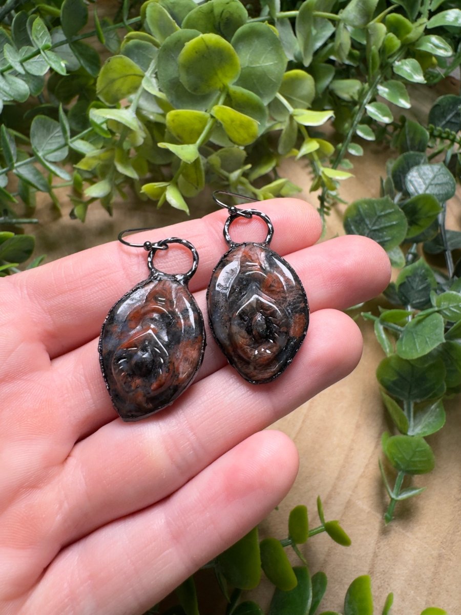 Red Que Sera Yoni Earrings