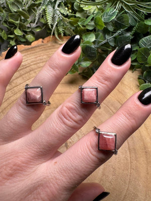 Rhodochrosite Ring Adjustable