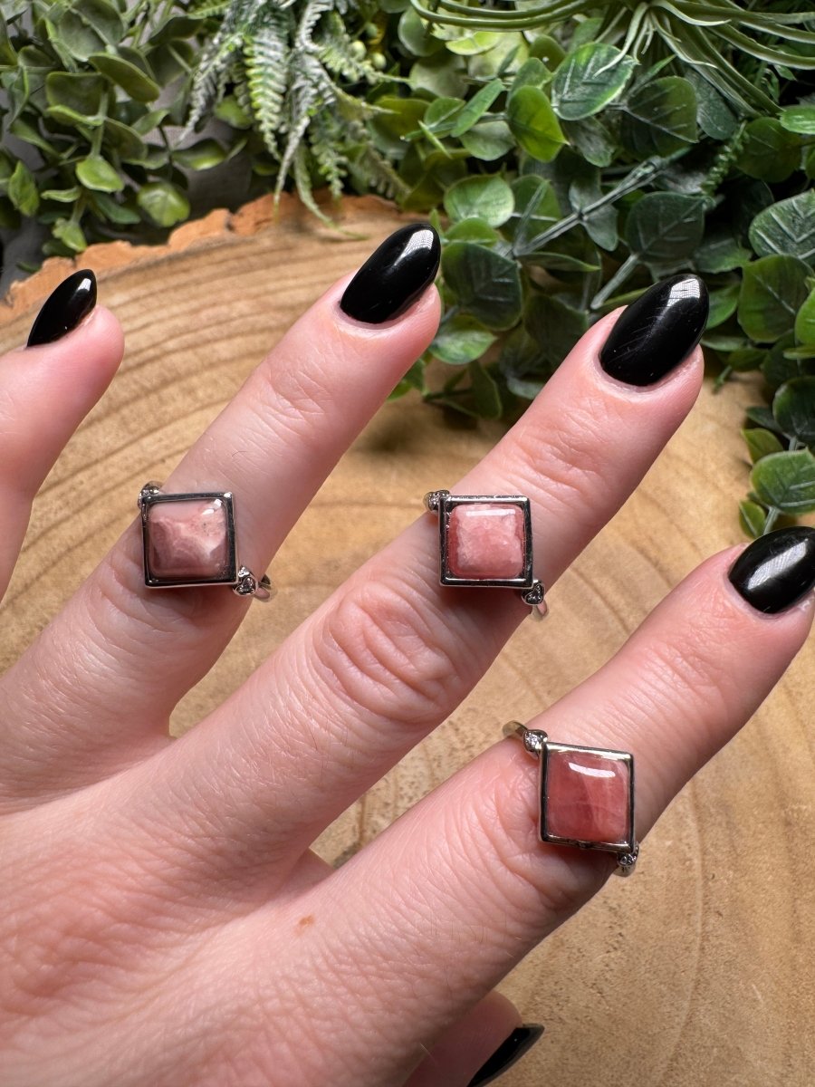 Rhodochrosite Ring Adjustable