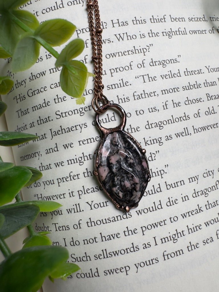 Rhodonite Yoni Necklace