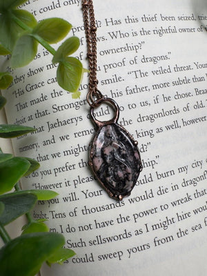 Rhodonite Yoni Necklace