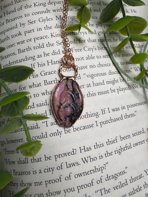 Rhodonite Yoni Necklace