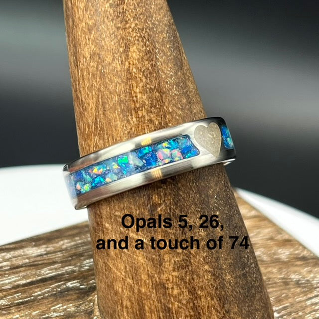 You are My Heart Memorial Ring - Titanium Band