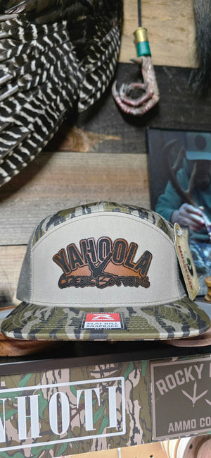 Bottomland 7 Panel YCB Logo Hat by Yahoola Creek Bottoms, Southern lifestyle apparel main product photo